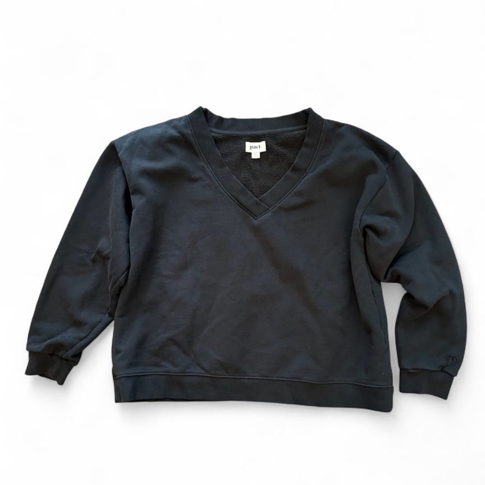 Pact Courtside V-Neck Sweatshirt XL - Picture 2 of 6